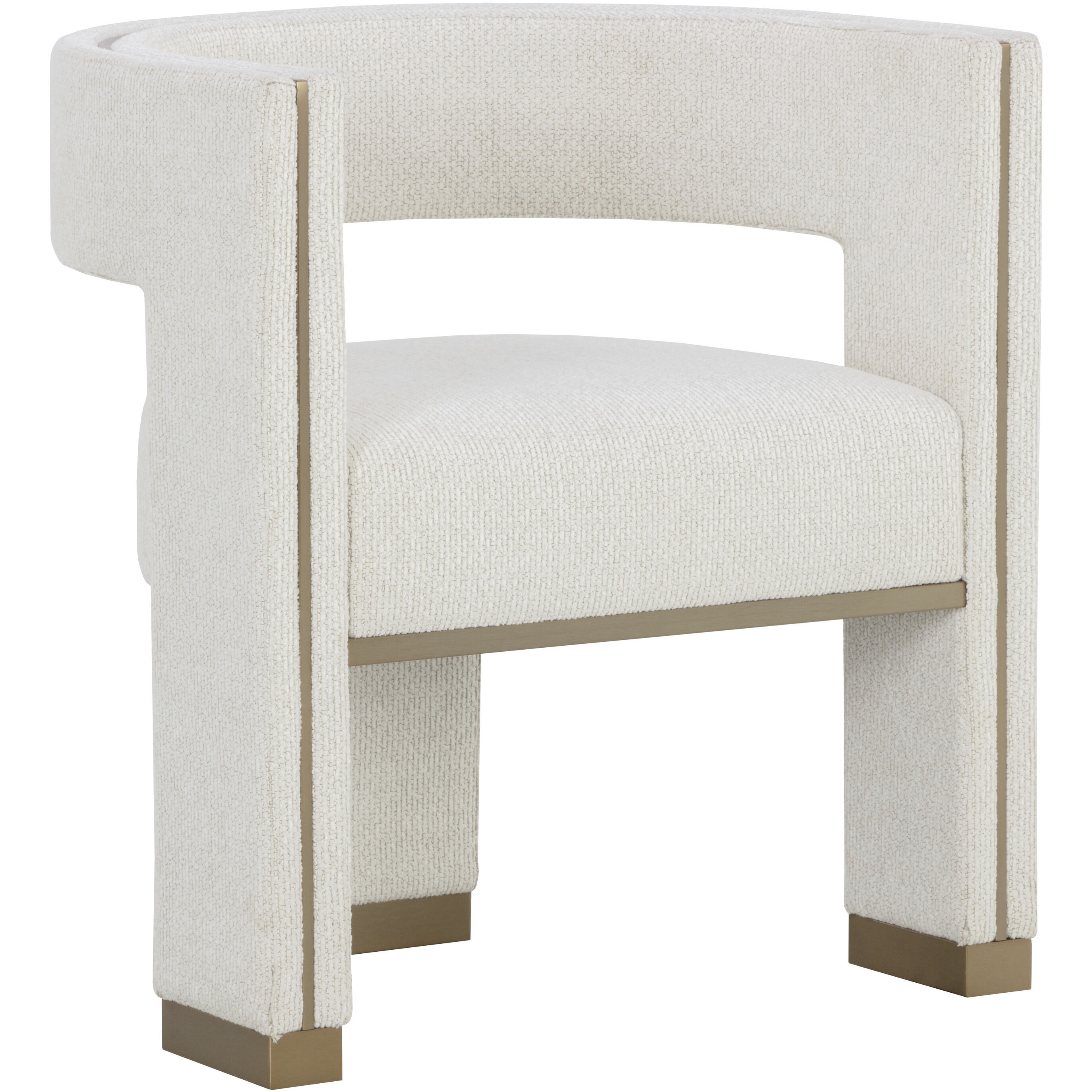 Adamina Rhea Light Barley Dining Armchair